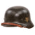 Original German WWII Heer Army M40 Single Decal Steel Helmet with Postwar Norwegian 56cm Liner and Chinstrap, Stamped EF64