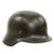 Original German WWII Heer Army Single Decal M40 Steel Helmet with 1941 Dated 57cm Liner and Partial Chinstrap, Stamped NS64