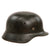 Original German WWII Heer Army Single Decal M40 Steel Helmet with 1941 Dated 57cm Liner and Partial Chinstrap, Stamped NS64