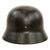 Original German WWII Heer Army Single Decal M40 Steel Helmet with 1941 Dated 57cm Liner and Partial Chinstrap, Stamped NS64
