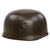 Original German WWII Luftwaffe M38 Fallschirmjäger Paratrooper Helmet, ET68, with Sanitized Single Decal, 57cm Liner and Chinstraps Original Items