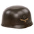 Original German WWII Luftwaffe M38 Fallschirmjäger Paratrooper Helmet, ET68, with Sanitized Single Decal, 57cm Liner and Chinstraps Original Items