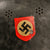 Original German WWII M34 Square Dip Aluminum Double Decal Fire Police Helmet with Liner and Chinstrap - Feuerwehr Helmet Original Items
