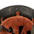 Original German WWII M34 Square Dip Aluminum Double Decal Fire Police Helmet with Liner and Chinstrap - Feuerwehr Helmet Original Items
