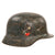 Original German WWII Luftwaffe Double Decal M35 Steel Helmet with 1st Pattern Droop Tail Eagle, 1937 Dated 56cm Liner, Stamped ET64, Lot No. 3340 Original Items