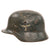 Original German WWII Luftwaffe Double Decal M35 Steel Helmet with 1st Pattern Droop Tail Eagle, 1937 Dated 56cm Liner, Stamped ET64, Lot No. 3340 Original Items