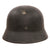Original German WWII Luftwaffe M40 Single Decal Steel Helmet with 55cm Liner and 1942 Dated Chinstrap, Stamped hkp62