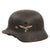 Original German WWII Luftwaffe M40 Single Decal Steel Helmet with 55cm Liner and 1942 Dated Chinstrap, Stamped hkp62