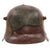 Original Imperial German WWI Shrapnel-Damaged M16 Stahlhelm Helmet with Panel Camouflage Paint - Marked G62