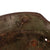 Original Imperial German WWI Shrapnel-Damaged M16 Stahlhelm Helmet with Panel Camouflage Paint - Marked G62