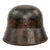 Original Imperial German WWI M16 Stahlhelm Helmet with Panel Camouflage Paint with Partial M17 Liner - ET 66