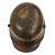 Original German WWI M16 Stahlhelm Helmet with Rare Concentric Circle Red, Brown, Green and Black Camouflage Paint, M17 Liner and Stamped BF64 Original Items