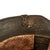 Original German WWI M16 Stahlhelm Helmet with Rare Concentric Circle Red, Brown, Green and Black Camouflage Paint, M17 Liner and Stamped BF64 Original Items