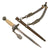 Original German WWII 2nd Model Luftwaffe Dagger by Rare Maker Anton Wingen Jr. with Scabbard, Hanger, and Portepee