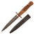 Original Imperial German WWI Trench Fighting Knife with Rolled Steel Scabbard Original Items