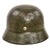 Original German WWII Heer Army Single Decal M35 Steel Helmet with 1938 Dated 56cm Liner and Chinstrap, Stamped SE64 Original Items