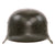 Original German WWII Heer Army Single Decal M42 Steel Helmet with 1940 Dated 56cm Liner, Stamped ET64 Original Items
