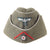 Original German WWII Heer Artillery Officer M38 Wool Overseas Cap with Red Soutache, Size 58 1/2