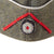 Original German WWII Heer Artillery Officer M38 Wool Overseas Cap with Red Soutache, Size 58 1/2