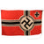 Original German WWII Kriegsmarine 150cm x 250cm Naval Battle Flag by Johann Liebieg & Co. - Reichskriegsflagge Original Items
