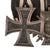 Original German WWI - WWII Medal Bar with Iron Cross, Duke Carl Eduard Medal, NSDAP Party Long Service Award, and 25 Year Civil Service Medal, 5 Awards Original Items