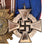 Original German WWI - WWII Medal Bar with Iron Cross, Duke Carl Eduard Medal, NSDAP Party Long Service Award, and 25 Year Civil Service Medal, 5 Awards Original Items