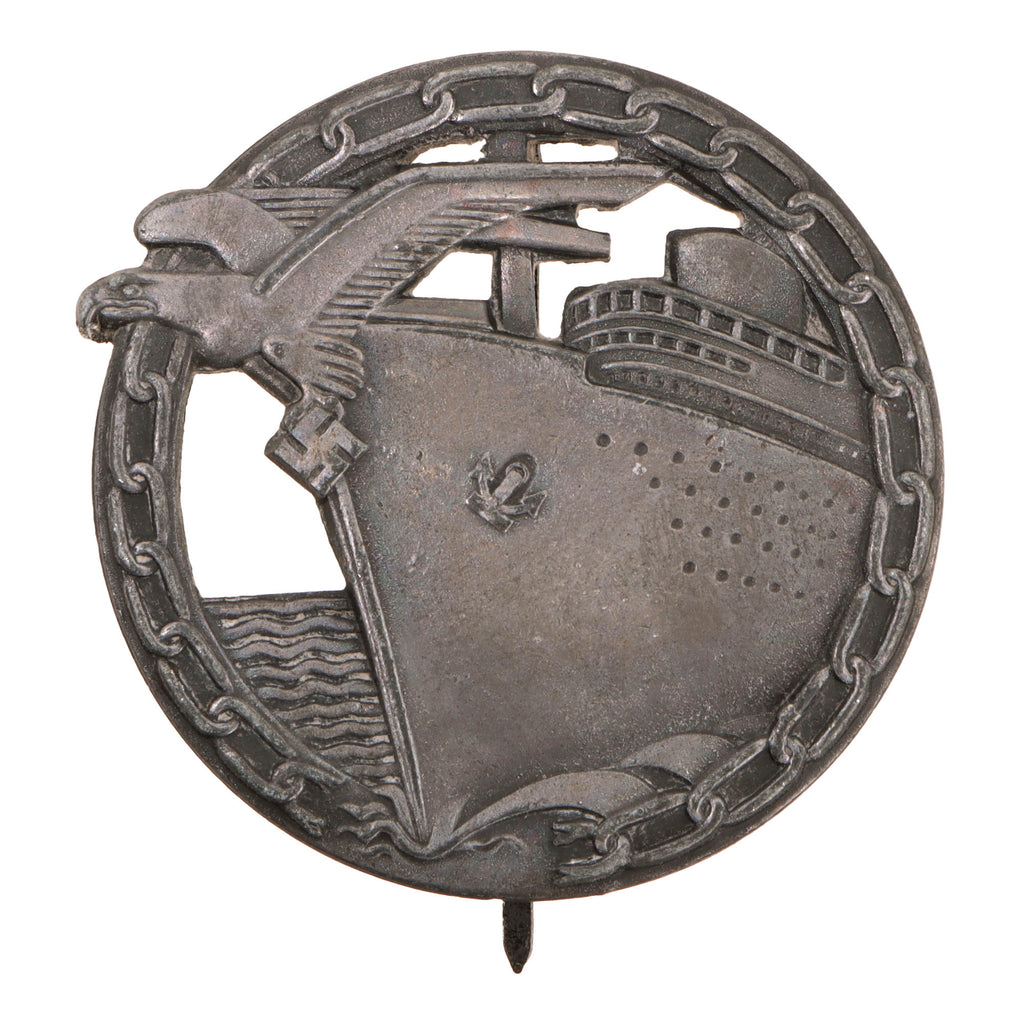 Original German WWII Blockade Runner Badge by C. Schwerin & Sohn of Berlin Original Items