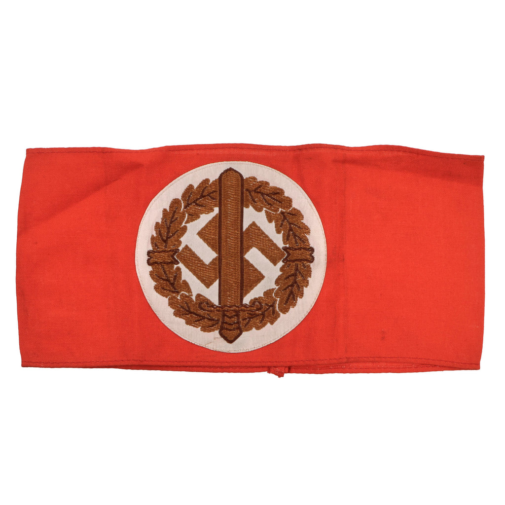 Original German WWII SA Wehrmannschaft Defense Team Sports Training Armband with Paper RZM Tag Original Items