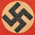 Original German WWII NSDAP Double Sided National Wimpel Pennant Flag of Woven Lacquered Fabric, 6" x 8 1/4" Original Items