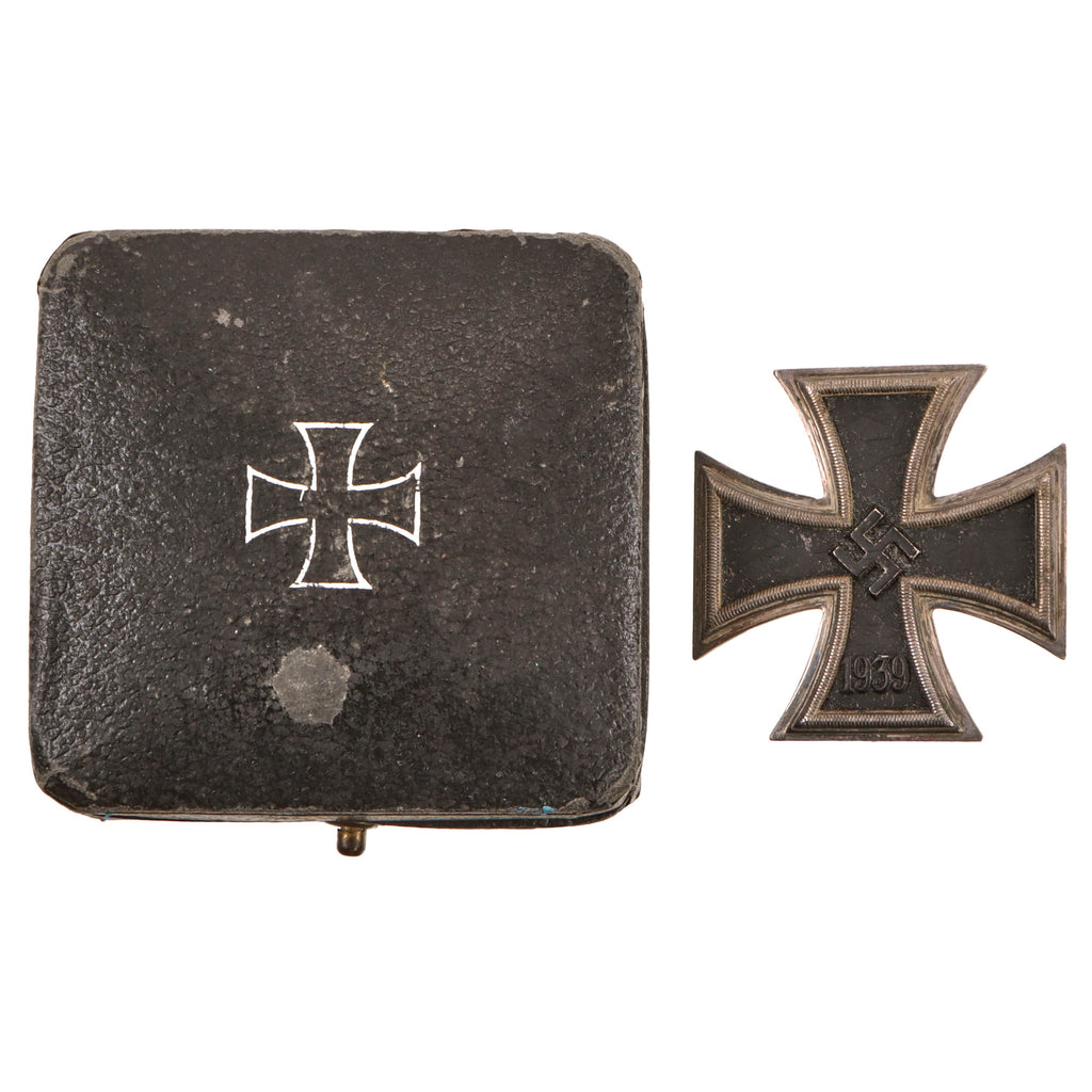 Original German WWII Cased Iron Cross First Class 1939 by C.F. Zimmermann of Pforzheim - EKI Original Items