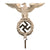 Original German WWII NSDAP National Socialist Party First Pattern Nickel Plated Brass Flag Pole Finial "Topper"