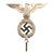 Original German WWII NSDAP National Socialist Party First Pattern Nickel Plated Brass Flag Pole Finial "Topper"