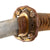 Original Japanese WWII Type 98 Shin-Gunto Katana Sword Signed HIZEN NO KUNI YOSHITADA with Spring 1940 Date and Steel Scabbard, Service Used