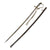 Original German WWII Heer Army Officer Lion Head Sword with Steel Scabbard and Troddel Knot