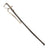 Original German WWII Heer Army Officer Lion Head Sword with Steel Scabbard and Troddel Knot