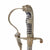 Original German WWII Heer Army Officer Lion Head Sword with Steel Scabbard and Troddel Knot