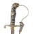 Original German WWII Heer Army Officer Lion Head Sword with Steel Scabbard and Troddel Knot