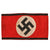 Original German WWII SS Member's Wool & Rayon Multi-Piece Armband with Paper SS RZM Tag Original Items