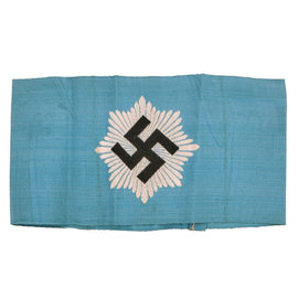Original German WWII 2nd Pattern RLB Armband by Bandfabrik Ewald Vorsteher (BEVO) - Reichsluftschutzbund