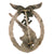 Original German WWII Luftwaffe Flak Anti-Aircraft Artillery Combat Badge by C.E. Juncker of Berlin