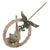 Original German WWII Luftwaffe Flak Anti-Aircraft Artillery Combat Badge by C.E. Juncker of Berlin