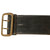 Original German Pre-WWII Heer Army Officer 60mm Black Leather Open Claw Buckle Belt with Cross Strap D-Ring Loops Original Items