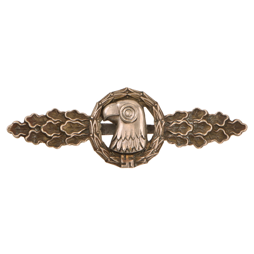 Original German WWII Luftwaffe Silver Grade Front Flying Clasp for Reconnaissance Pilots and Aircrew - Frontflugspange Original Items