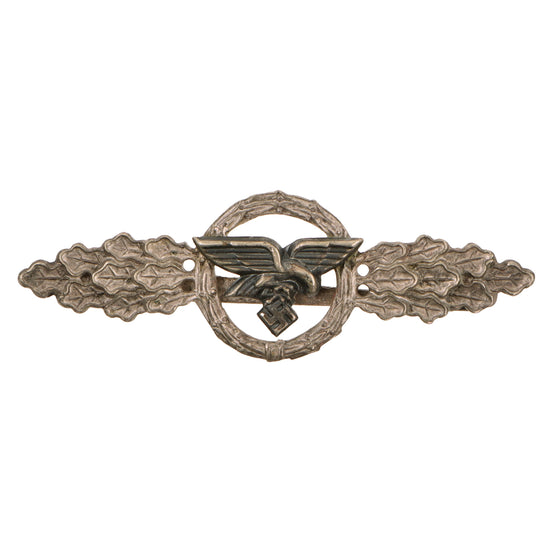 Original German WWII Luftwaffe Silver Grade Front Flying Clasp for Transport and Glider Pilots Original Items
