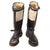 Original German WWII Matched Pair of Luftwaffe Electric Heated White Leather Flight Boots by Paul Hoffmann & Co. Original Items