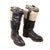 Original German WWII Matched Pair of Luftwaffe Electric Heated White Leather Flight Boots by Paul Hoffmann & Co. Original Items