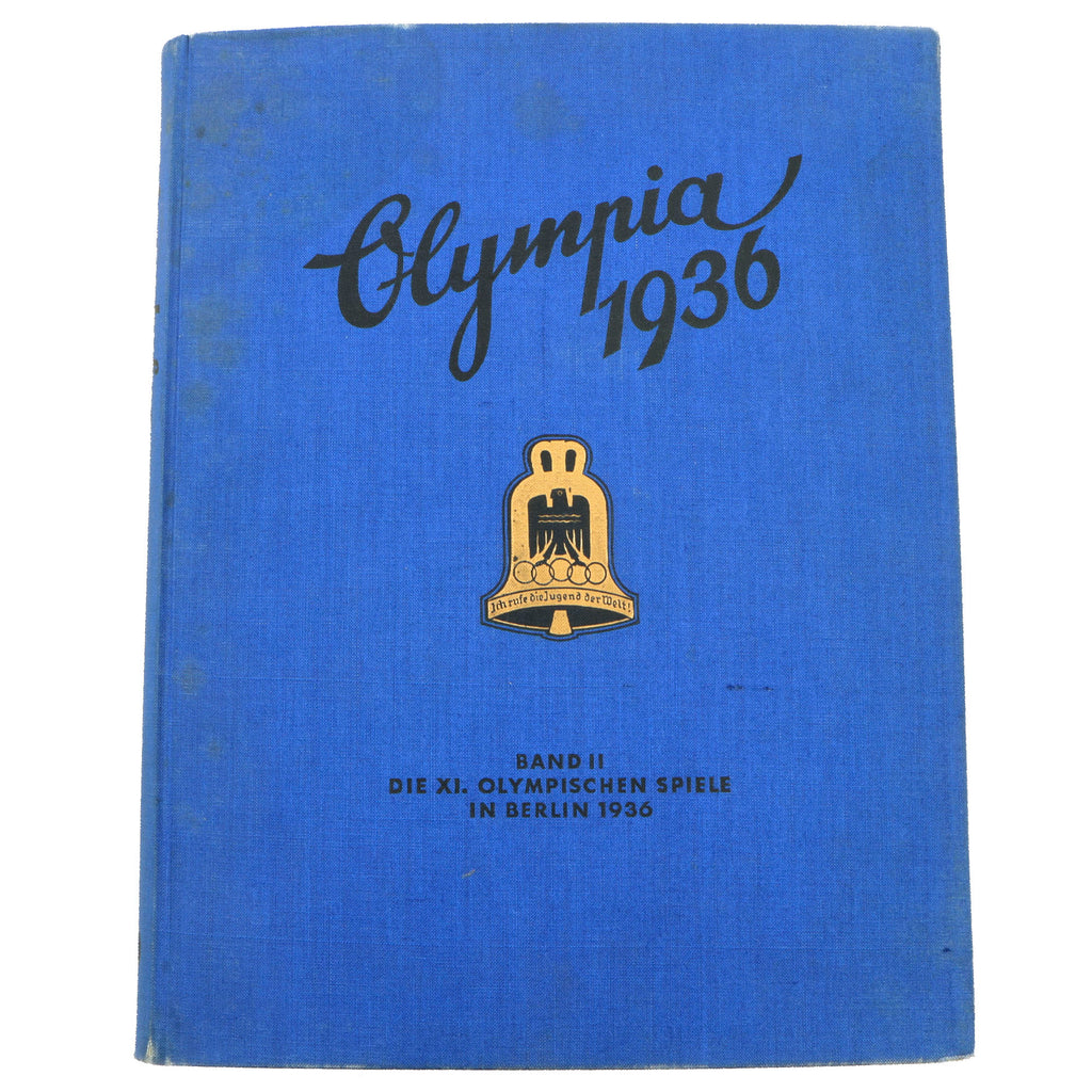 Original German Pre-WWII 1936 Berlin Summer Olympics "Olympia 1936" Band II Cigarette Card Album by Cigaretten-Bilderdienst – Complete with All 200 Cards
