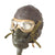 Original U.S. WWII USAAF Aviator Flight Helmet Set - AN6530 Goggles, A-11 Helmet, & Type A-14 Oxygen Mask