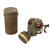 Original German WWII 1938 Dated Luftschutz Gas Mask by AUER with Canister