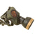 Original German WWII 1938 Dated Luftschutz Gas Mask by AUER with Canister